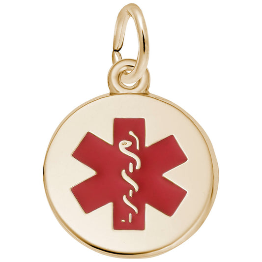 Small Painted Medical Symbol Charm for Bracelets & Necklaces 5203-001