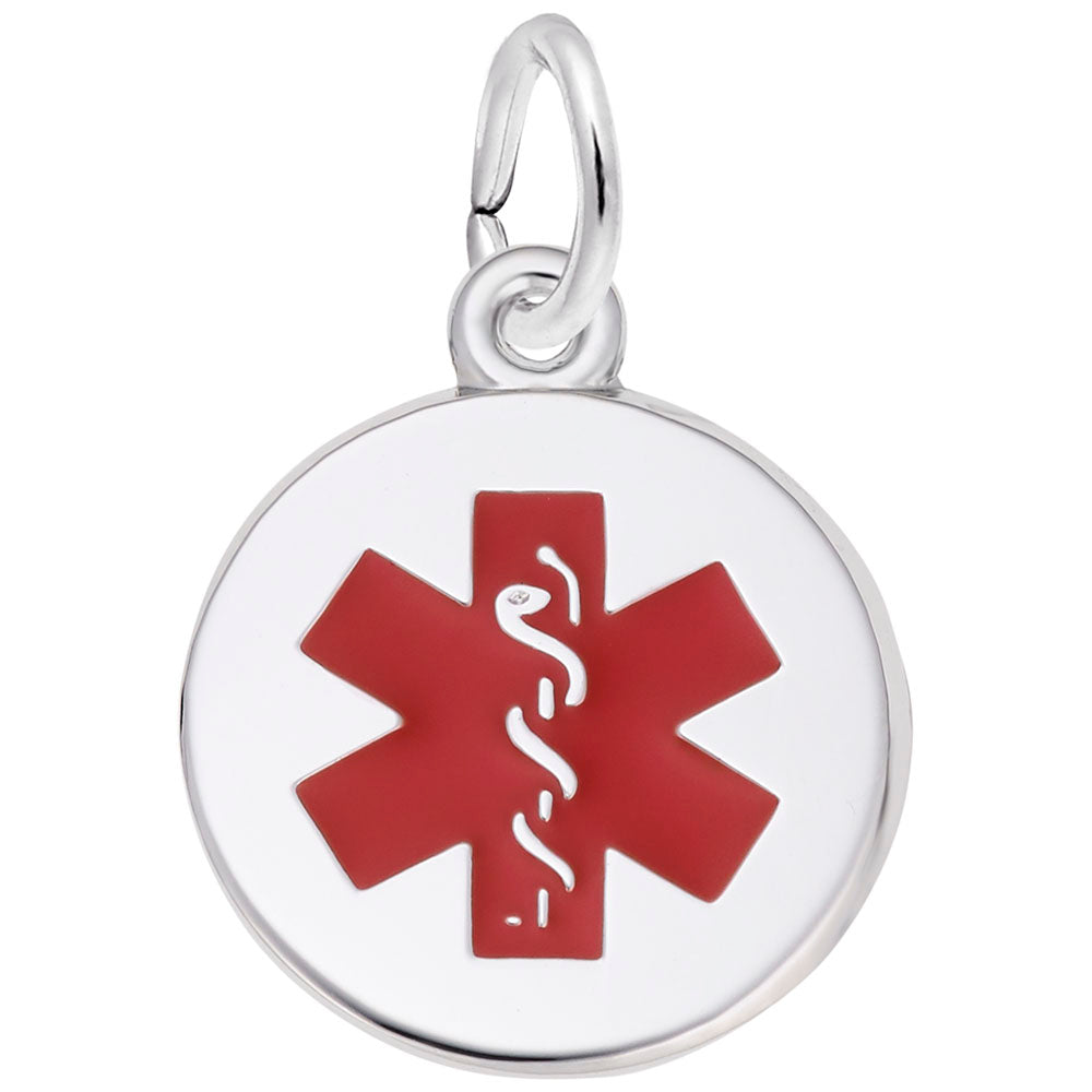 Small Painted Medical Symbol Charm for Bracelets & Necklaces 5203-001
