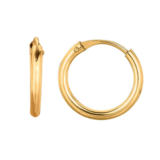Royal Chain 10K Gold Mini Endless Hoop Earring 521ER