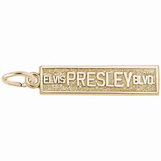 Elvis Presley Boulevard Charm - Music & Entertainment Jewelry 5223