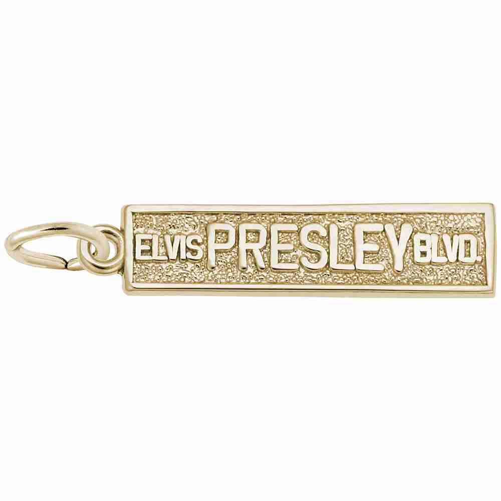 Elvis Presley Boulevard Charm - Music & Entertainment Jewelry 5223