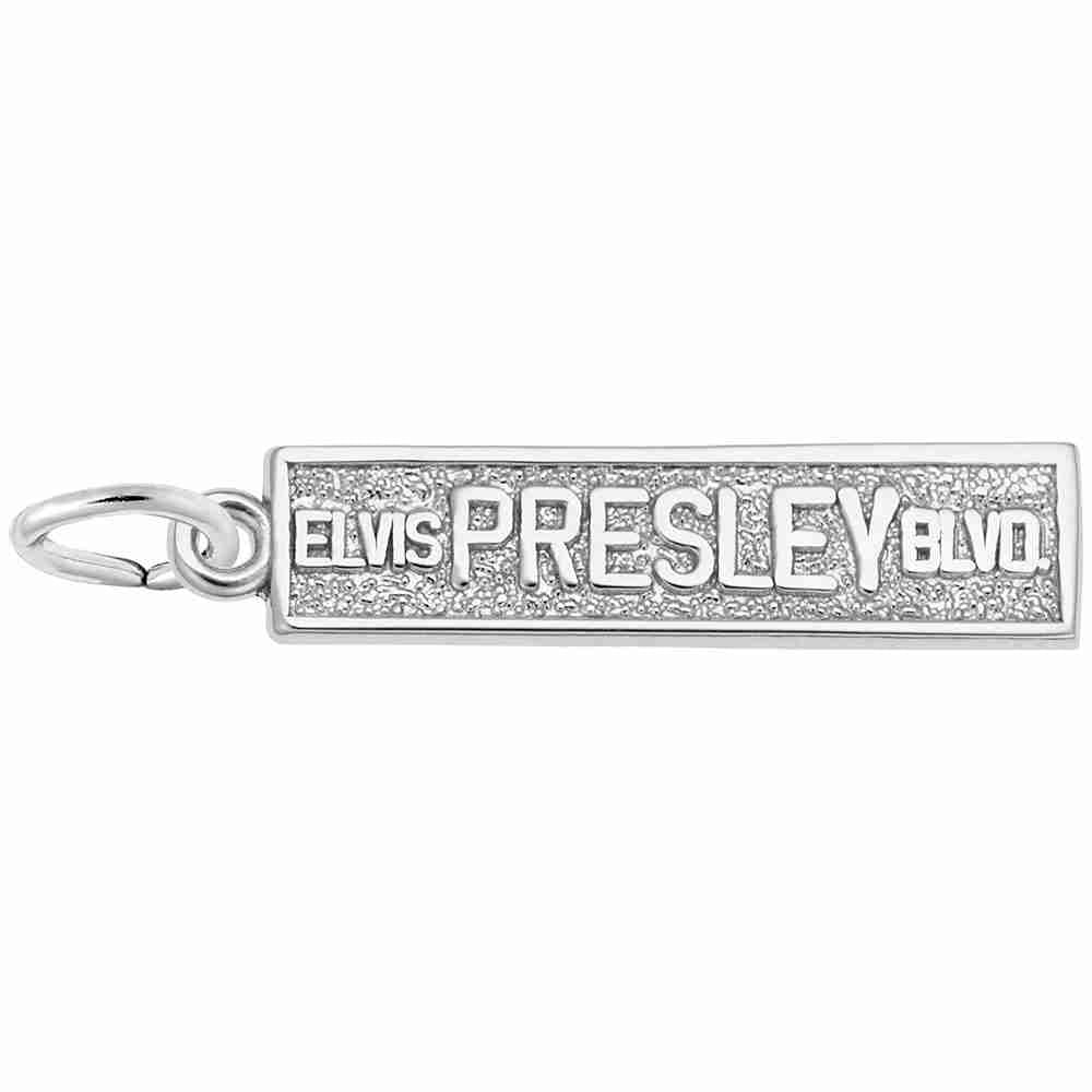 Elvis Presley Boulevard Charm - Music & Entertainment Jewelry 5223