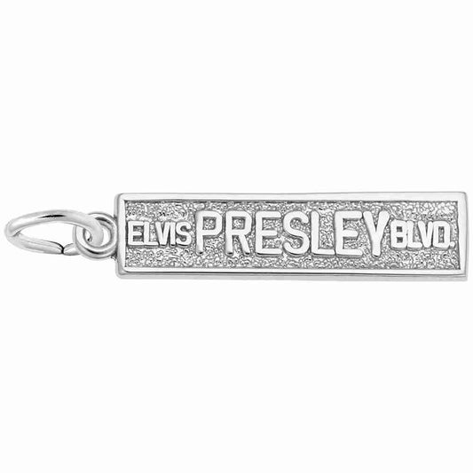 Elvis Presley Boulevard Charm - Music & Entertainment Jewelry 5223