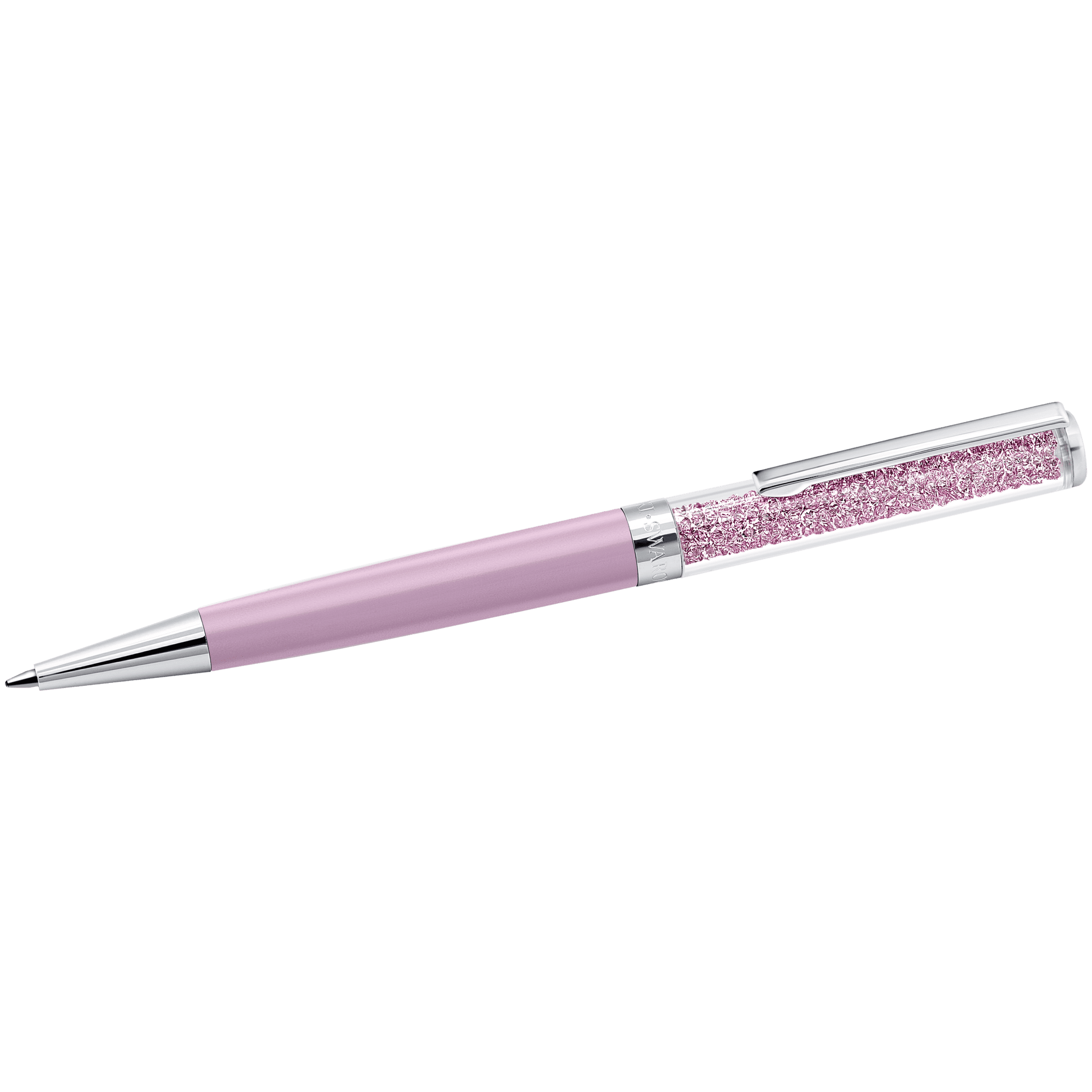 Crystalline ballpoint pen, Purple, Purple lacquered, Chrome plated