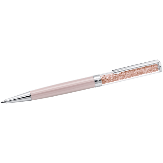 Crystalline ballpoint pen, Pink, Pink lacquered, Chrome plated