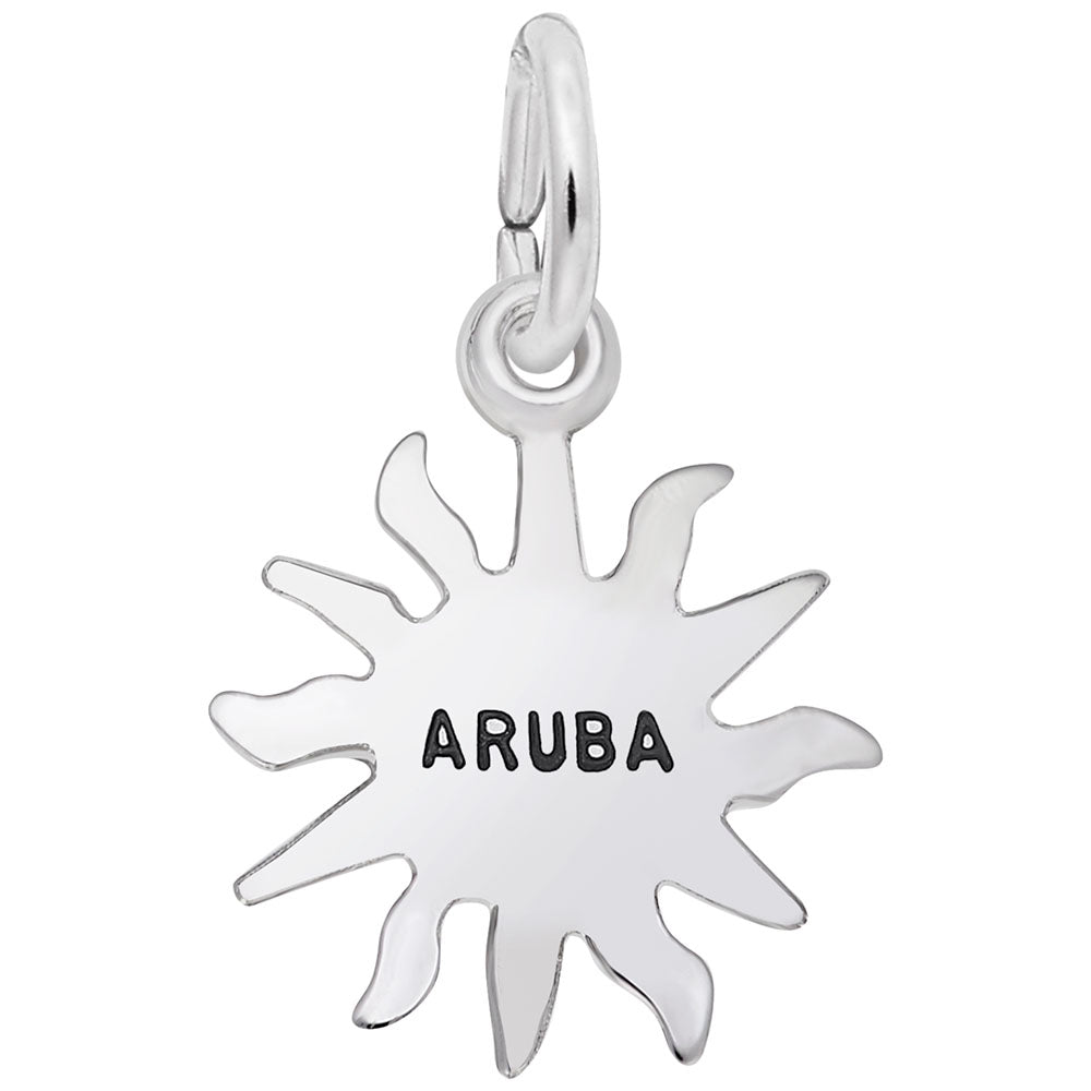 Aruba Sun Small Charm - Travel Jewelry for Island Lovers 5228