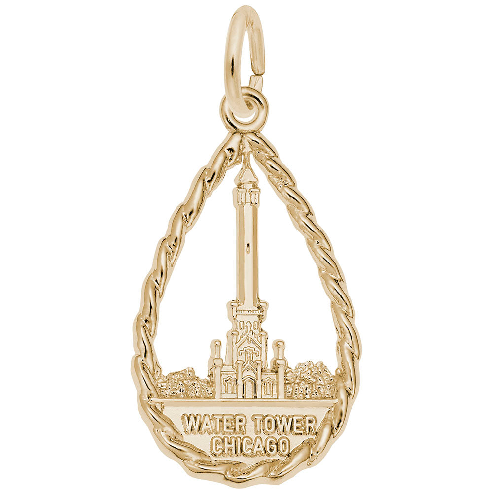 Chicago Water Tower Charm - Travel Souvenir Jewelry for Collectors 5240