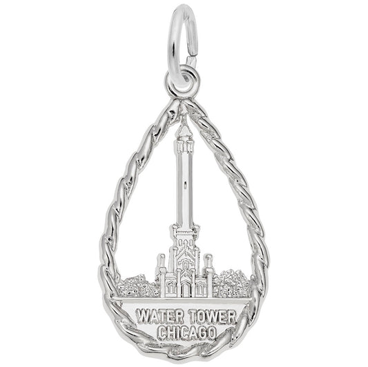 Chicago Water Tower Charm - Travel Souvenir Jewelry for Collectors 5240