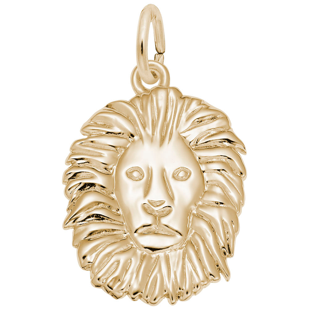 Elegant Lion Head Charm for Animal Lovers - Unique Zoo Jewelry 5254