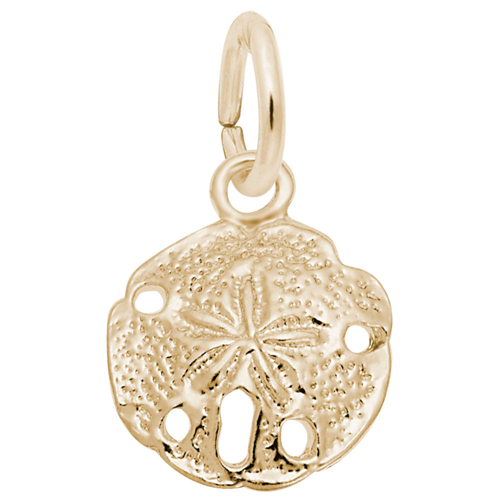 Sand Dollar Accent Charm for Nautical Jewelry & Sea Life Lovers 5299