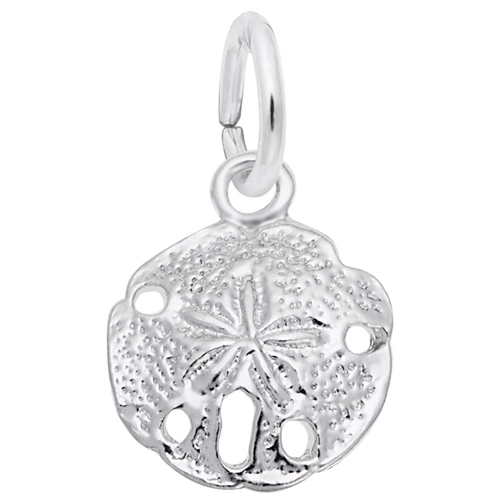 Sand Dollar Accent Charm for Nautical Jewelry & Sea Life Lovers 5299
