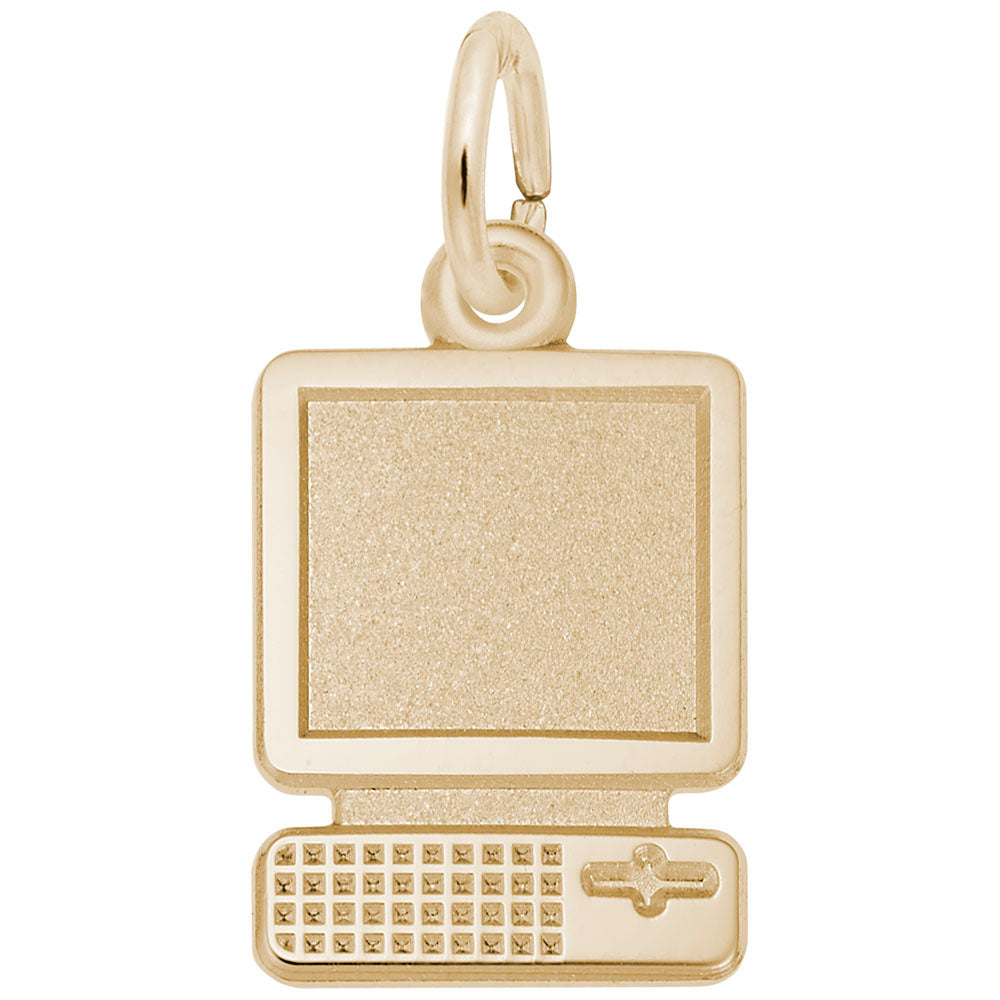 Desktop Computer Charm - Unique Arts & Music Jewelry Accessory 5303
