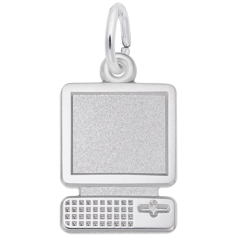 Desktop Computer Charm - Unique Arts & Music Jewelry Accessory 5303