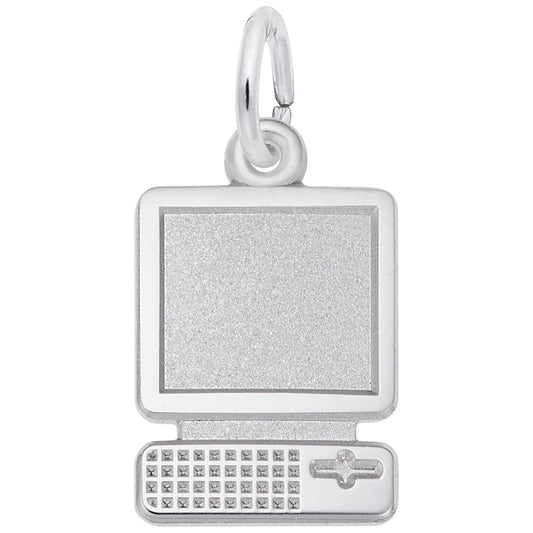 Desktop Computer Charm - Unique Arts & Music Jewelry Accessory 5303