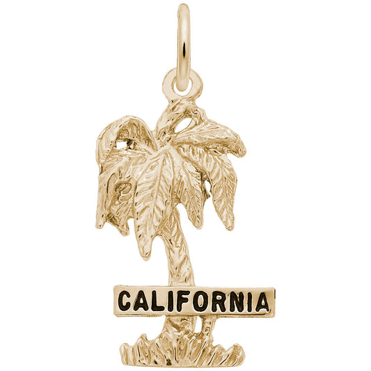 California Palm Tree Charm - Travel Souvenir Jewelry for Adventurers 5315