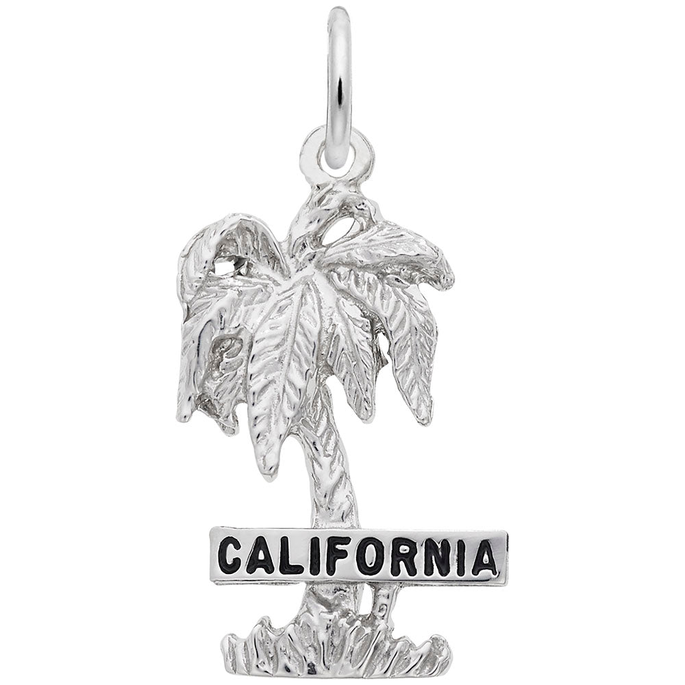 California Palm Tree Charm - Travel Souvenir Jewelry for Adventurers 5315