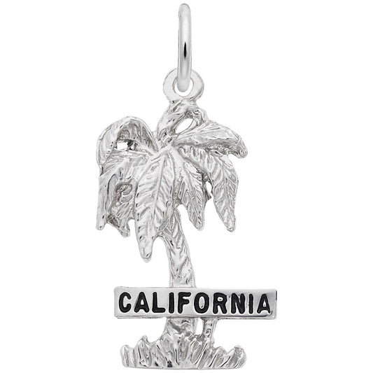 California Palm Tree Charm - Travel Souvenir Jewelry for Adventurers 5315