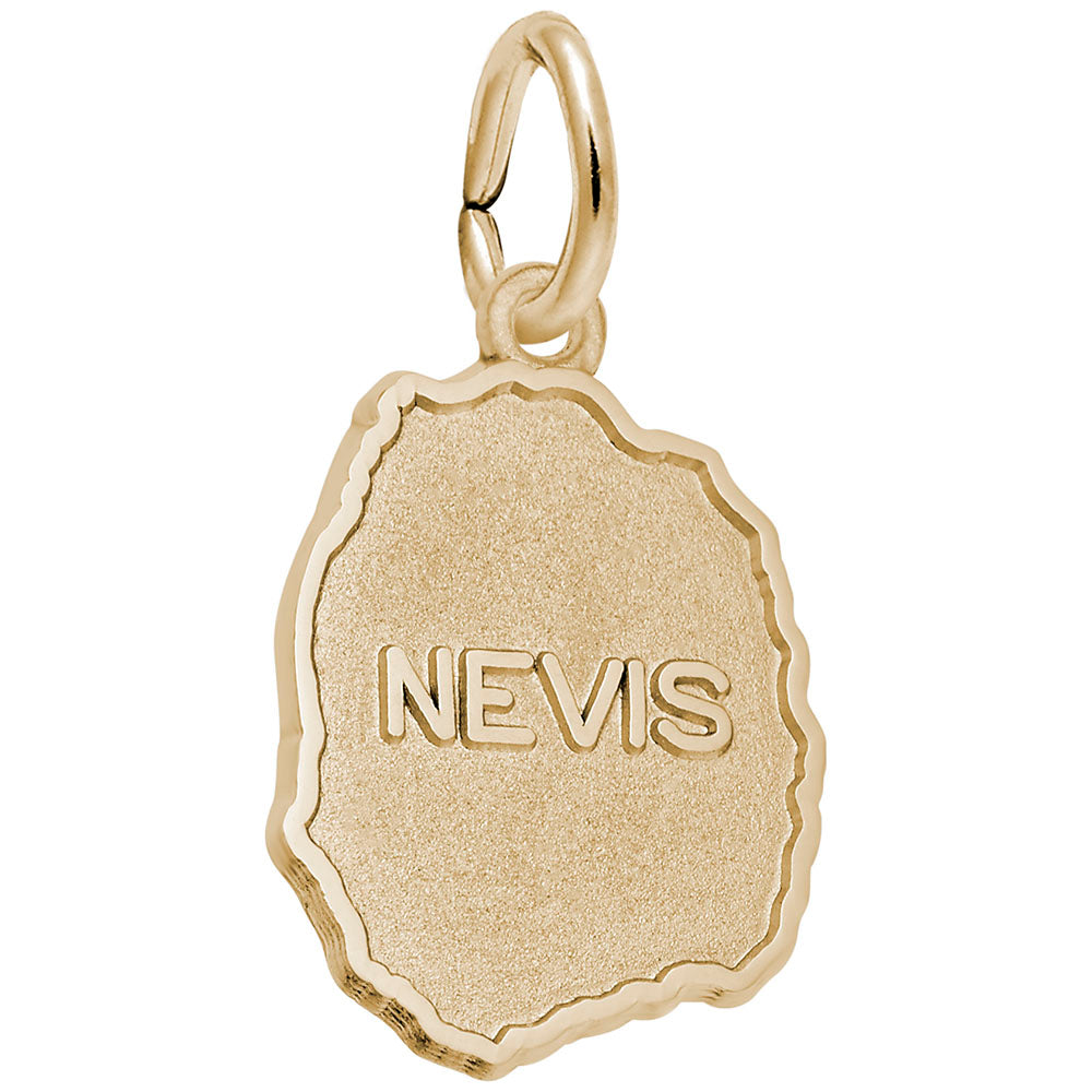Nevis Map Charm - Unique Travel Souvenir for Island Lovers 5321