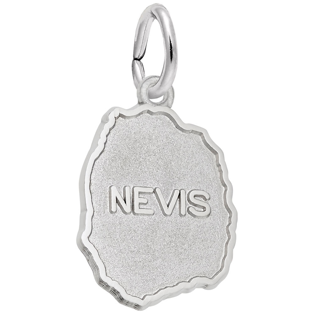 Nevis Map Charm - Unique Travel Souvenir for Island Lovers 5321