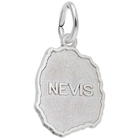 Nevis Map Charm
