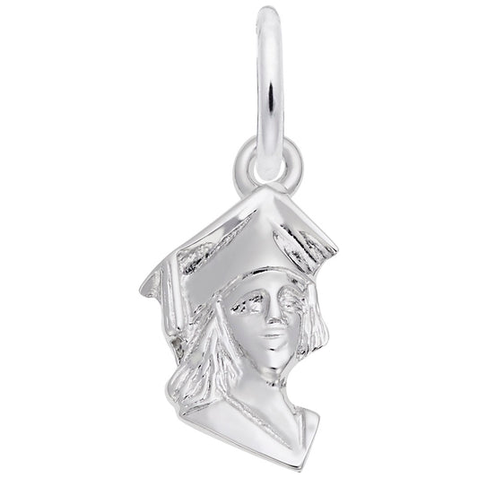 Female Graduate Head Accent Charm
