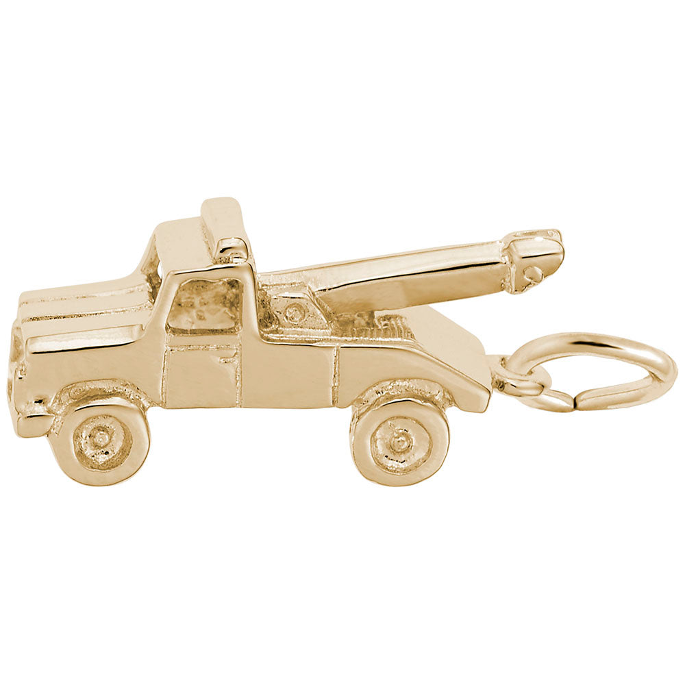 Tow Truck Charm for Bracelets - Unique Transportation Jewelry 5384
