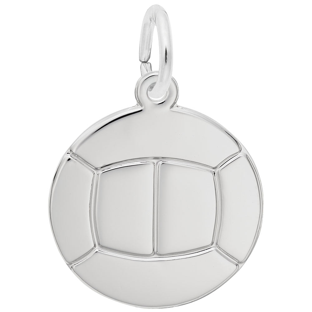 Flat Volleyball Charm - Perfect Accessory for Sports Lovers 5386