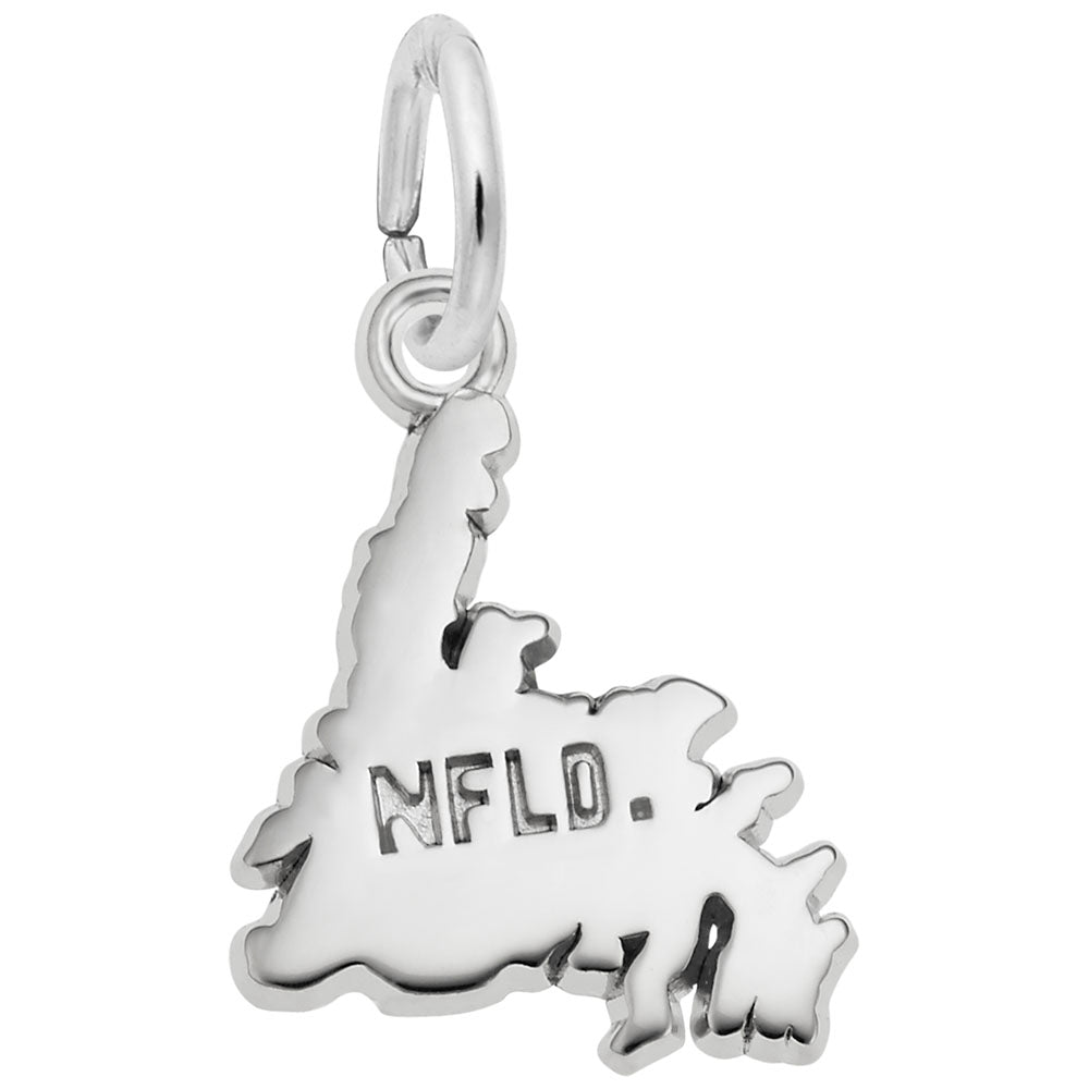 Newfoundland Map Charm - Travel Souvenir Jewelry for Adventurers 5404