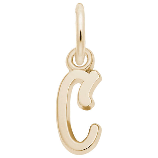 Small Serif Initial 'C' Charm - Elegant Personalized Jewelry 5420-003
