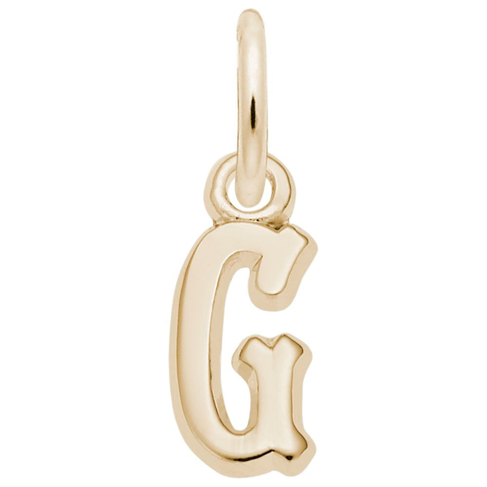 Small Serif Initial G Charm - Elegant Personalized Jewelry 5420-007