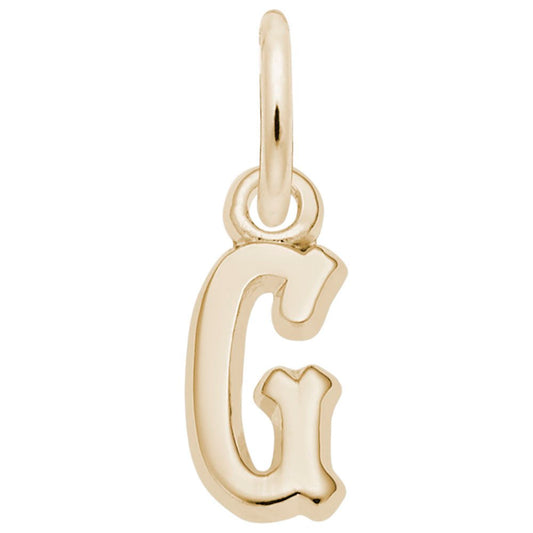 Small Serif Initial G Charm - Elegant Personalized Jewelry 5420-007