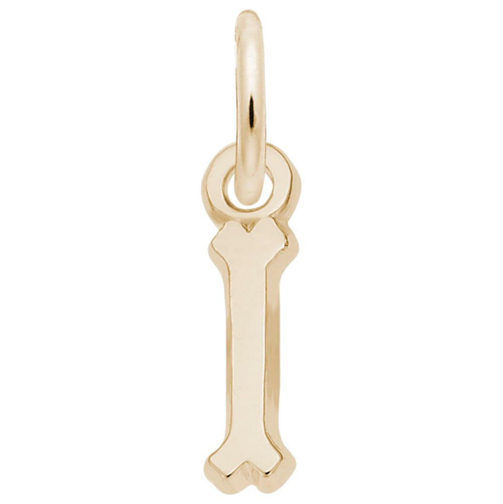 Small Serif Initial 'I' Charm - Elegant Personalized Jewelry 5420-009
