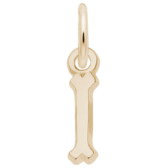 Small Serif Initial 'I' Charm - Elegant Personalized Jewelry 5420-009