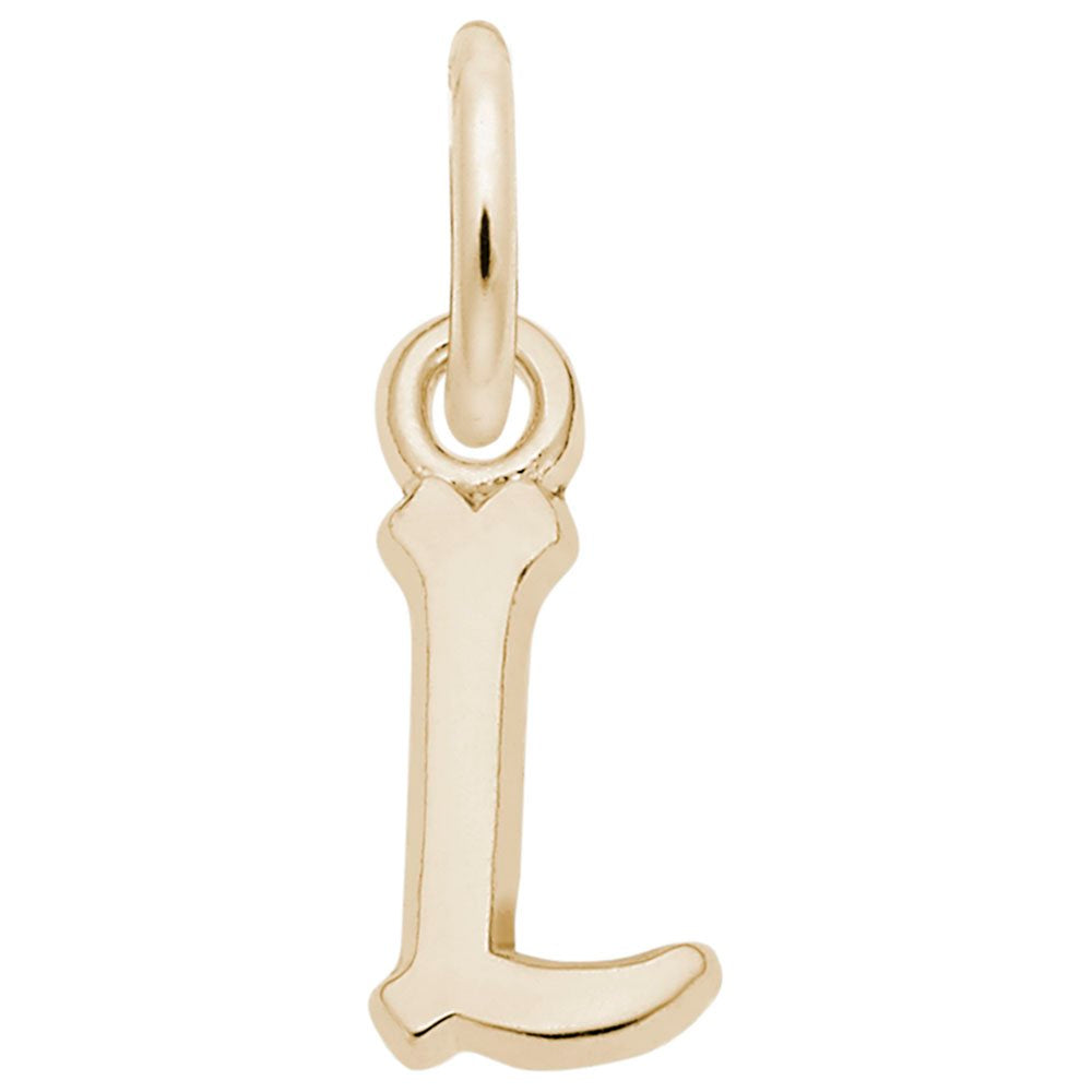 Small Serif Initial 'L' Charm - Elegant Personalized Jewelry 5420-012