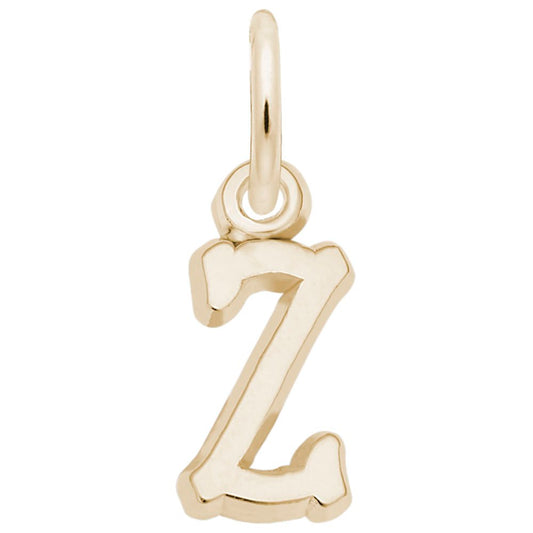 Small Serif Initial Z Charm - Elegant Personalized Jewelry Piece 5420-026