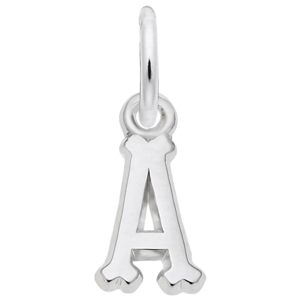 Small Serif Initial A Charm - Elegant Personalized Jewelry Piece 5420-001