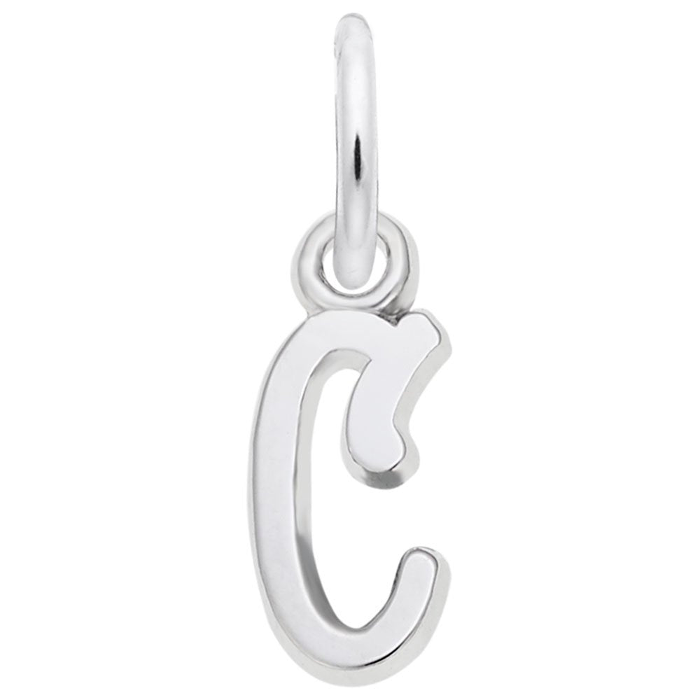 Small Serif Initial 'C' Charm - Elegant Personalized Jewelry 5420-003