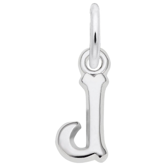 Small Serif Initial 'J' Charm - Elegant Personalized Jewelry 5420-010