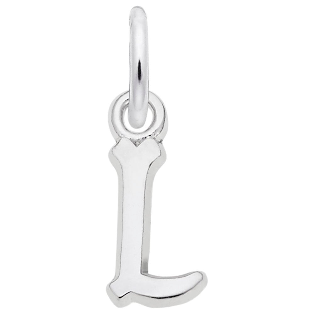 Small Serif Initial 'L' Charm - Elegant Personalized Jewelry 5420-012