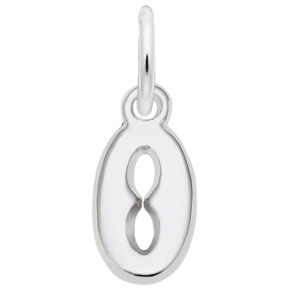 Small Serif Initial 'O' Charm - Elegant Personalized Jewelry 5420-015