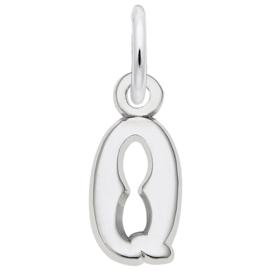 Small Serif Initial Q Charm - Elegant Personalized Jewelry 5420-017