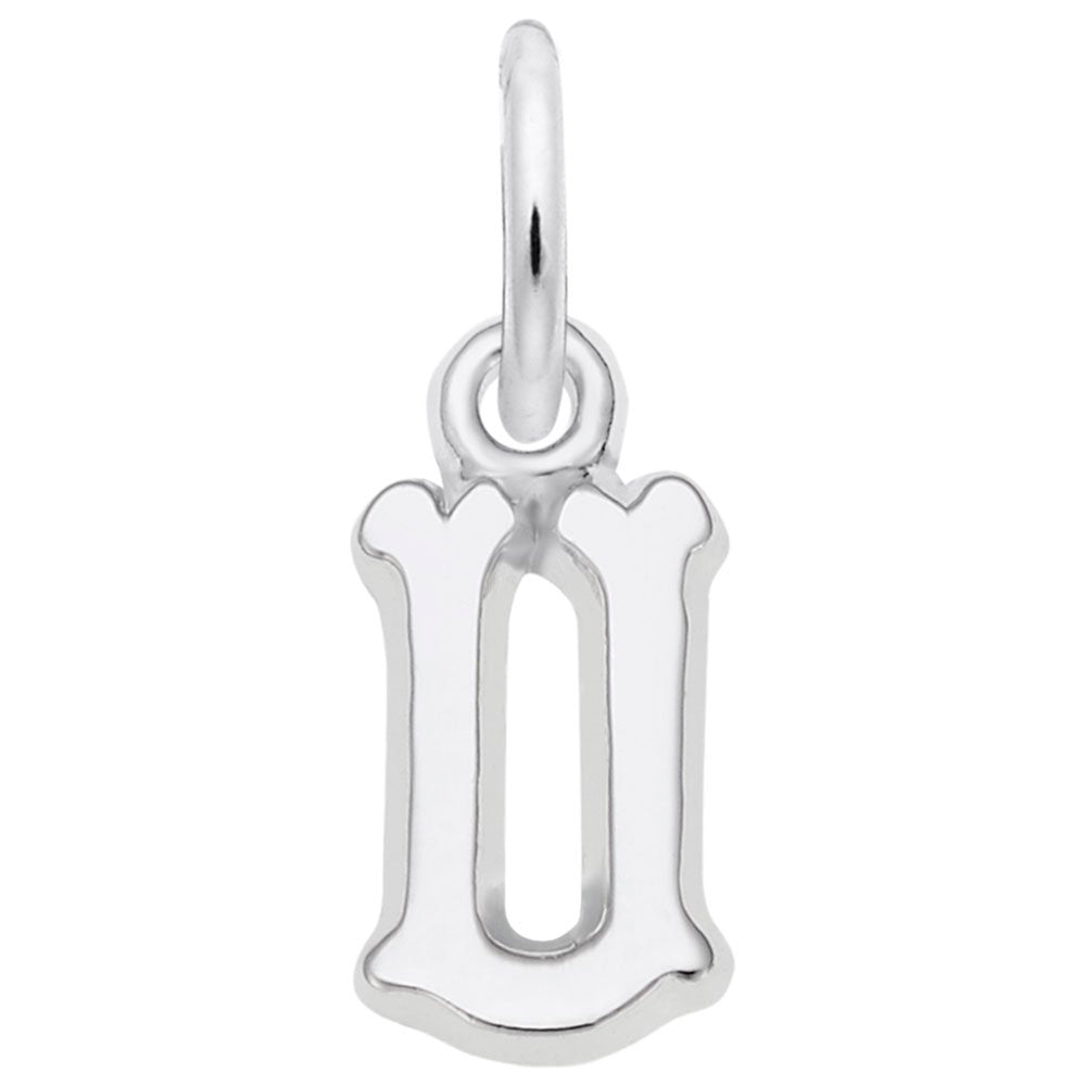 Small Serif Initial U Charm - Elegant Personalized Jewelry Piece 5420-021
