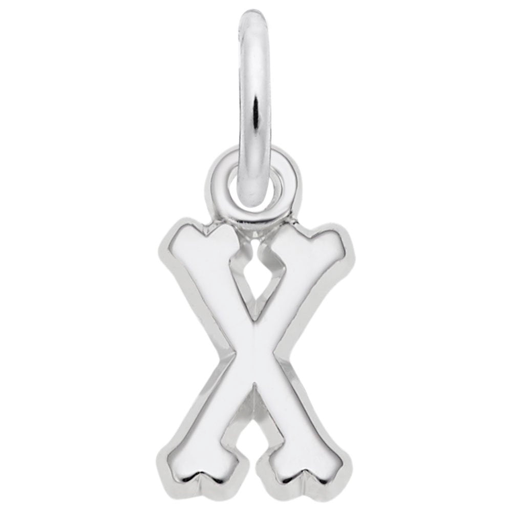 Small Serif Initial X Charm - Elegant Personalized Jewelry 5420-024