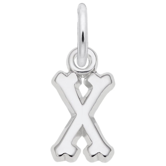 Small Serif Initial X Charm - Elegant Personalized Jewelry 5420-024