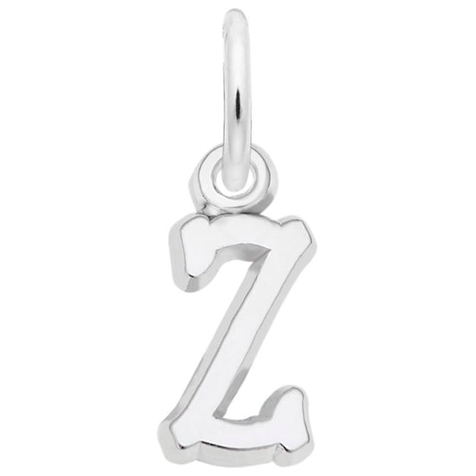 Small Serif Initial Z Charm - Elegant Personalized Jewelry Piece 5420-026