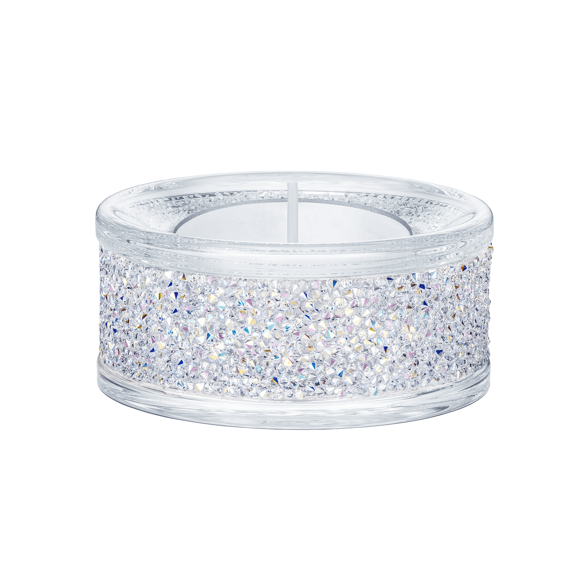 Shimmer tea light holder, Purple