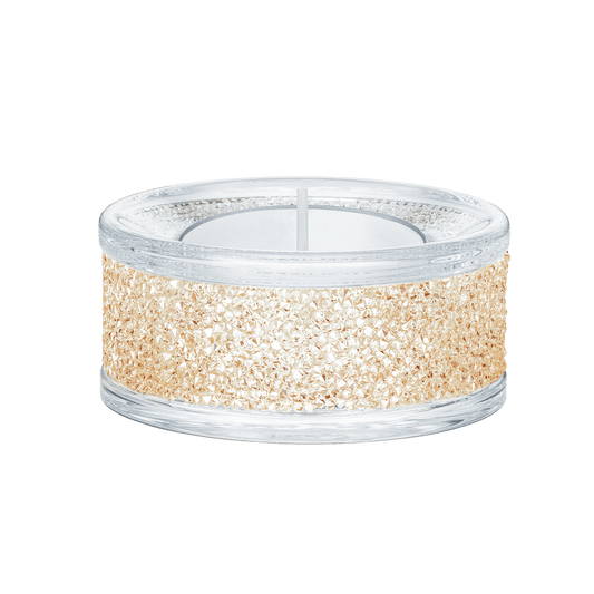 Shimmer tea light holder, Gold tone