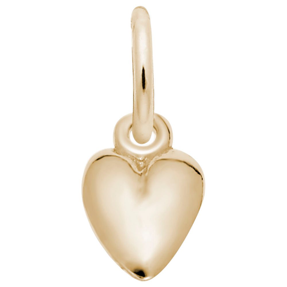 Heart Charm Pendant - Elegant Silhouette Disc Jewelry for All 5480
