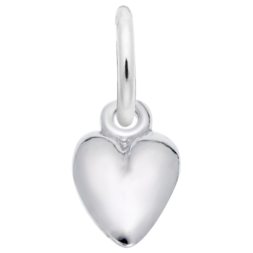 Heart Charm Pendant - Elegant Silhouette Disc Jewelry for All 5480