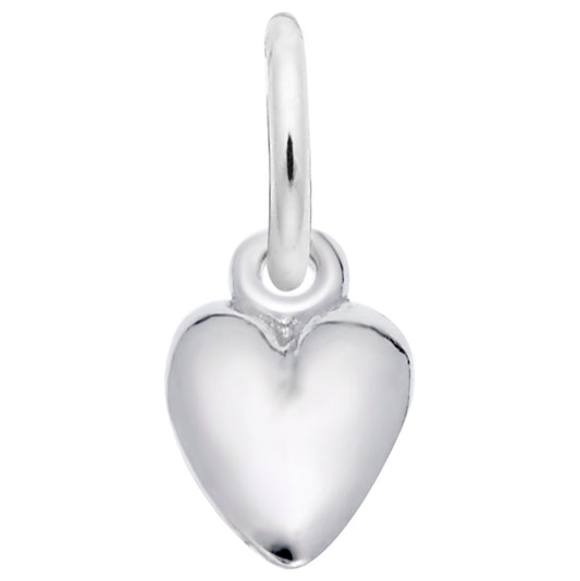 Heart Charm Pendant - Elegant Silhouette Disc Jewelry for All 5480